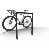 Leaning bracket made of flat steel 80 x12mm | with beam | total width: 1000 mm | hot-dip galvanized and coated DB 703